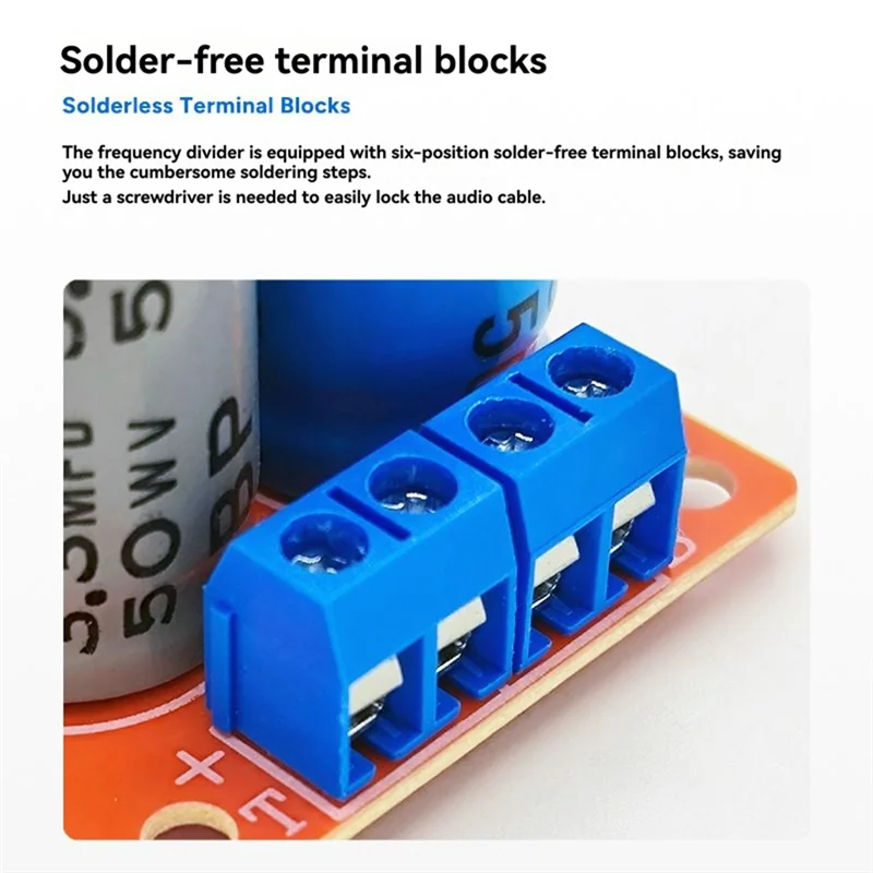 Y45A-80W オーディオスピーカークロスオーバー高低双方向オーディオクロスオーバーホームスピーカーフィルターセンターブックシェルフスピーカー用