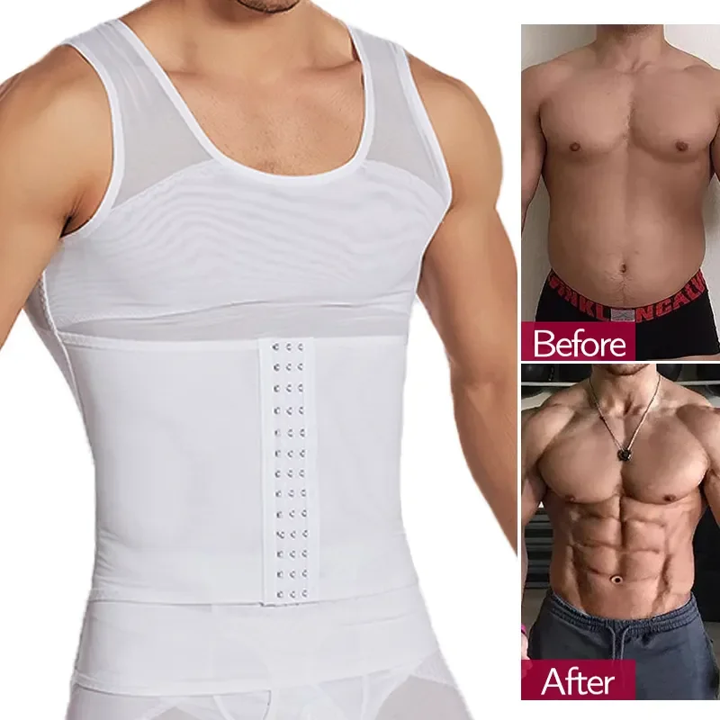 Vêtements de Compression pour Homme, Gaine Amincissante, Corset, Entraîneur de Taille