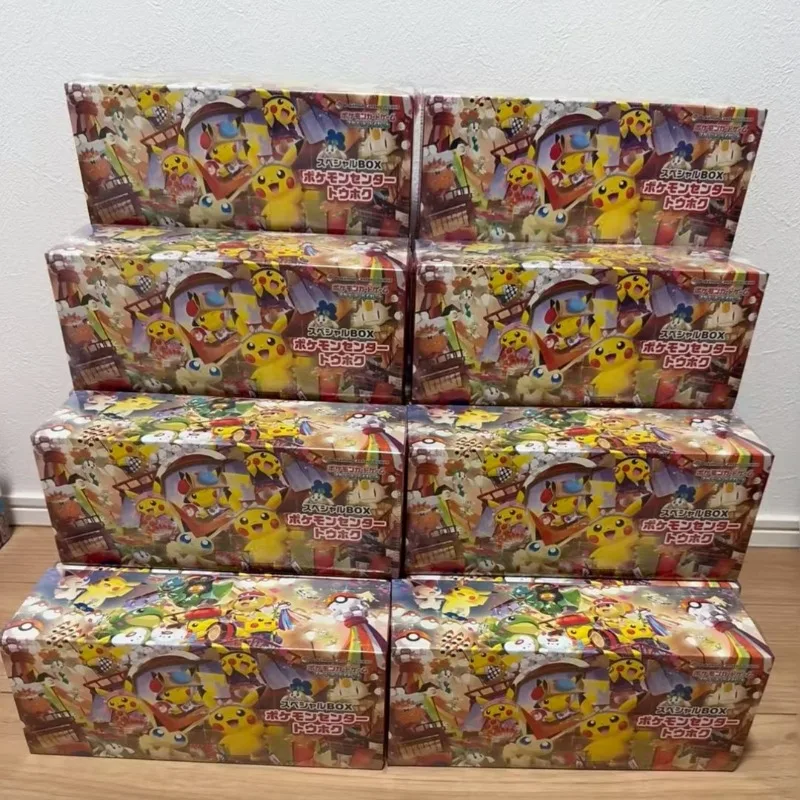 100% original pokemon pikachu caixa de presente negociação anime cartão ptcg versão japonesa coleção cartões único pacote brinquedo presentes aniversário