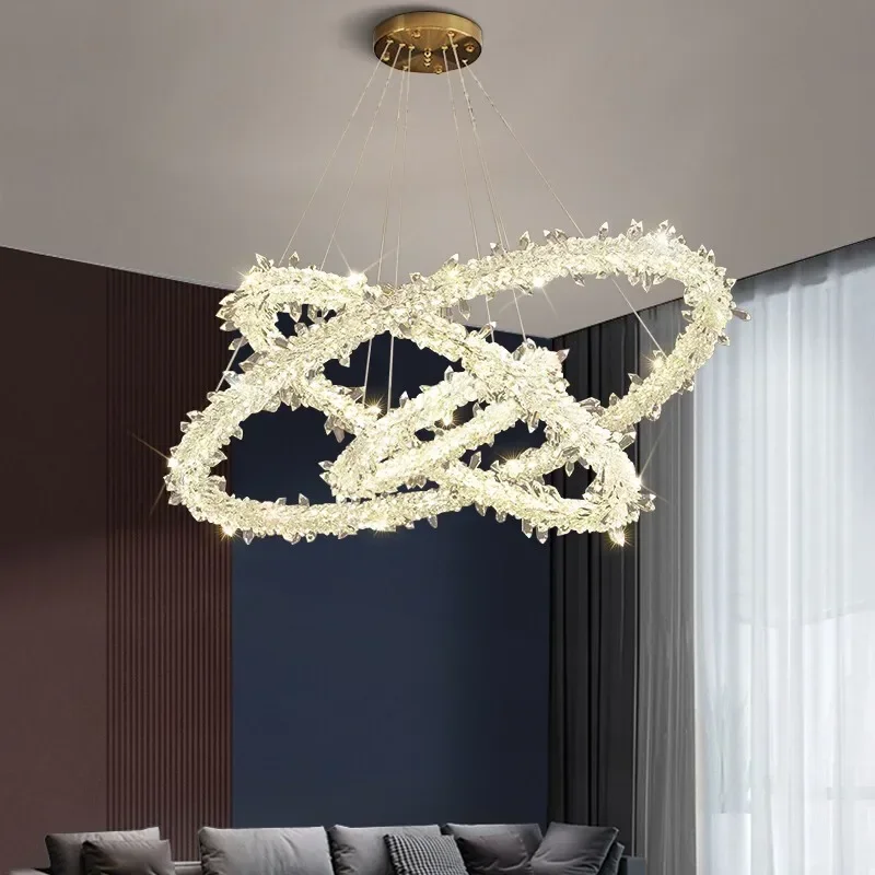 Nordic Led Ceiling Lights For Dining Room Living room Creative Crystal  Lamp Hanglamp Loft  lampara