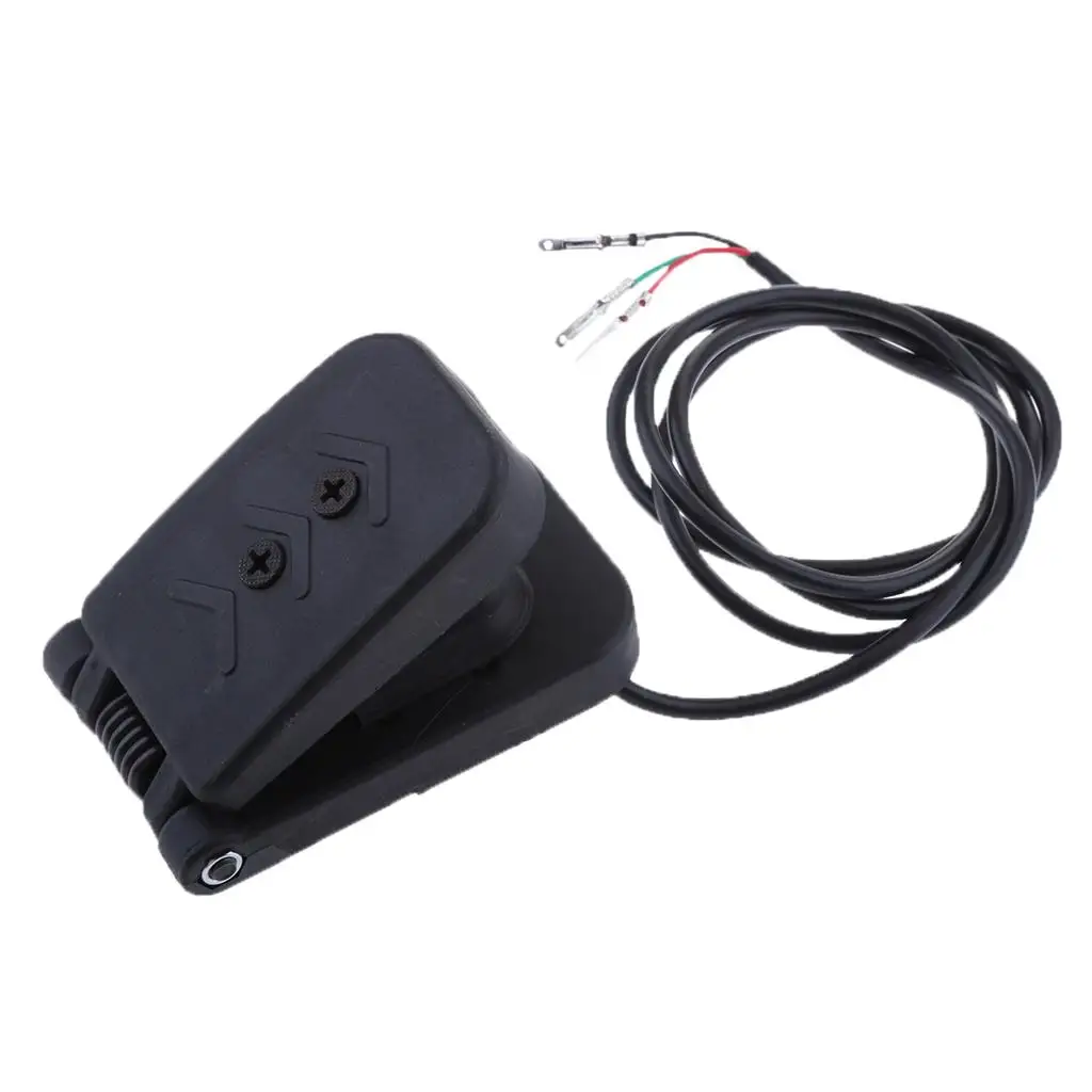 دراجة سكوتر كهربائية رائعة 5 فولت، خنق للقدم، بلاستيك أسود