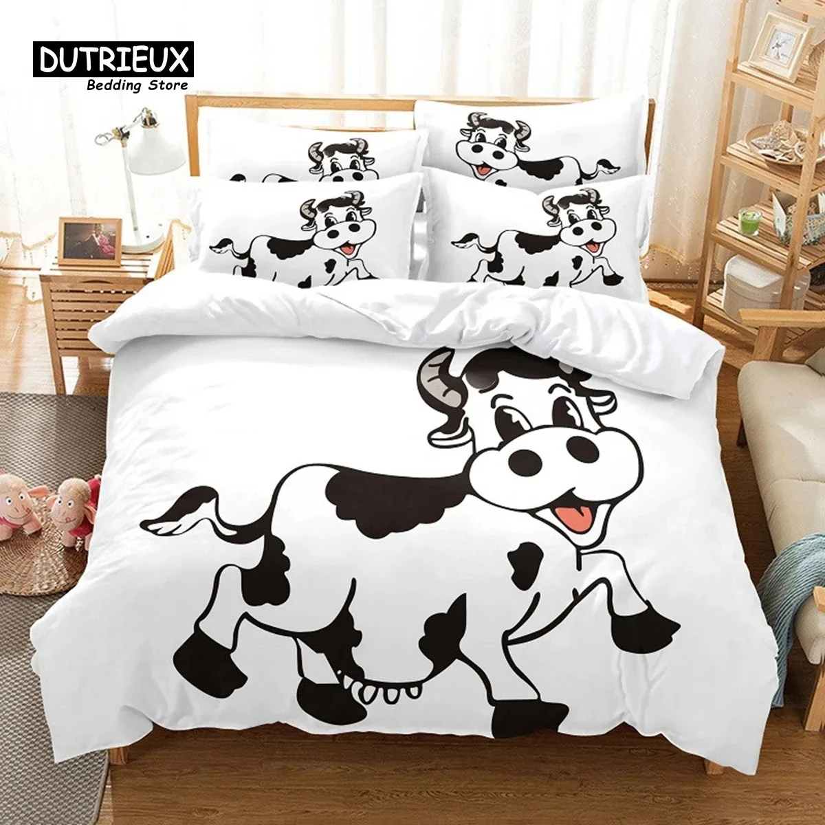 3D Digital Printing Bedding Set for Children, Duvet Cover, Linen, Queen Size, Fashion Design