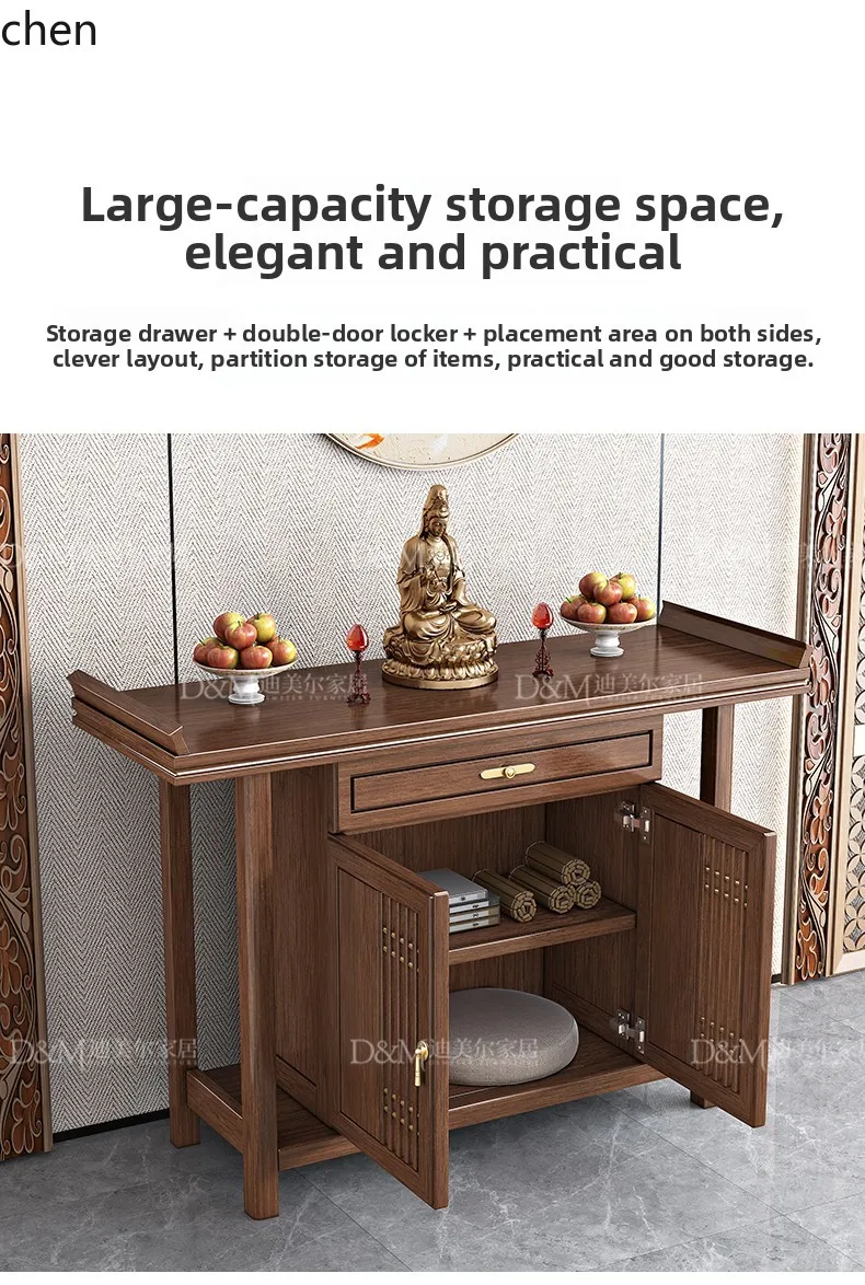 HT solid wood entrance table serving incense case household end view entrance table shrine table