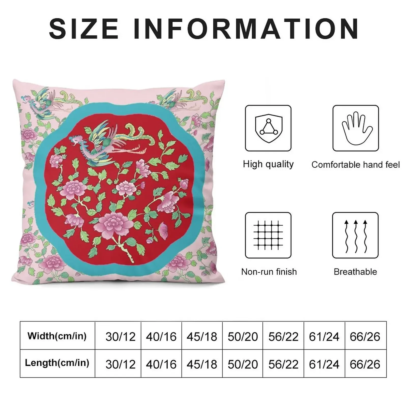 Red PERANAKAN PLATE Throw Pillow Christmas Pillows Sitting Cushion home decor items pillow