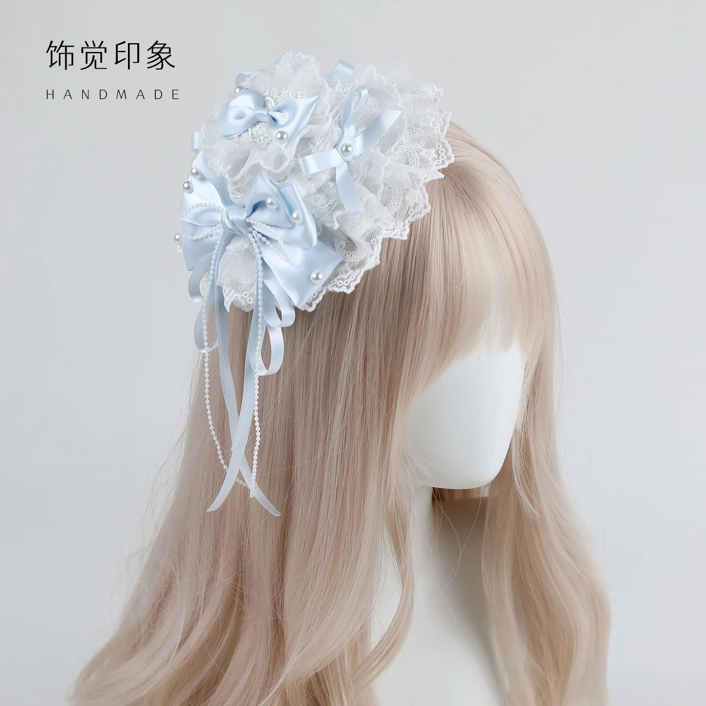 Multi-colored Top Hat Lolita Hair Accessories Small Ribbon Headwear Ballet Style Flower Marriage Lolita Top Hat