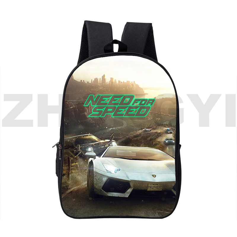 

Hot Racing Game Need for Speed 3D Print Backpack 16 Inch Large Capacity Women Men NFS Travel Business Backpacks Kids Schoolbag