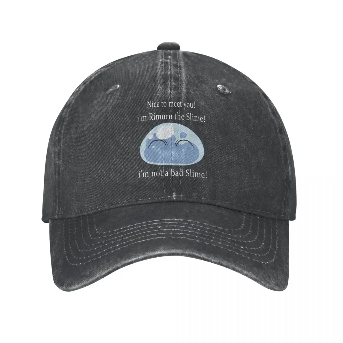 That Time I Got Reincarnated As A Slime Unisex Baseball Caps Anime Distressed Washed Hats Cap Travel Unstructured Soft Sun Cap