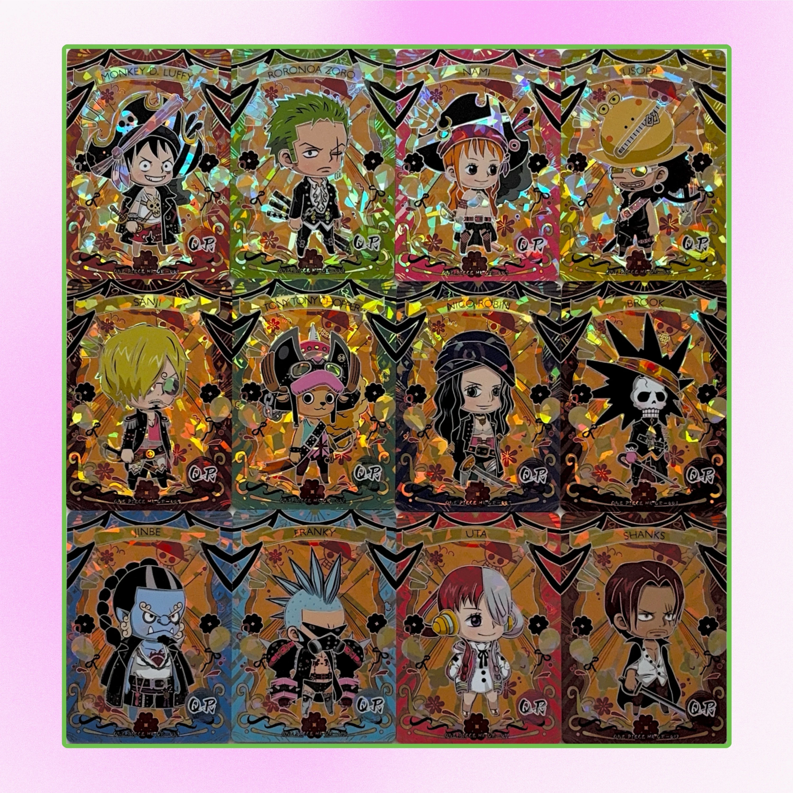 Anime One Piece Lsr Dp Ssr Mr Fr Qr Ur Csp Tyo Qhr Cards Luffy Zoro Nami Robin Sanji Brook Usopp Chopper Franky Jinbe Vivi Yamato Boa Hancock Collectible Cards