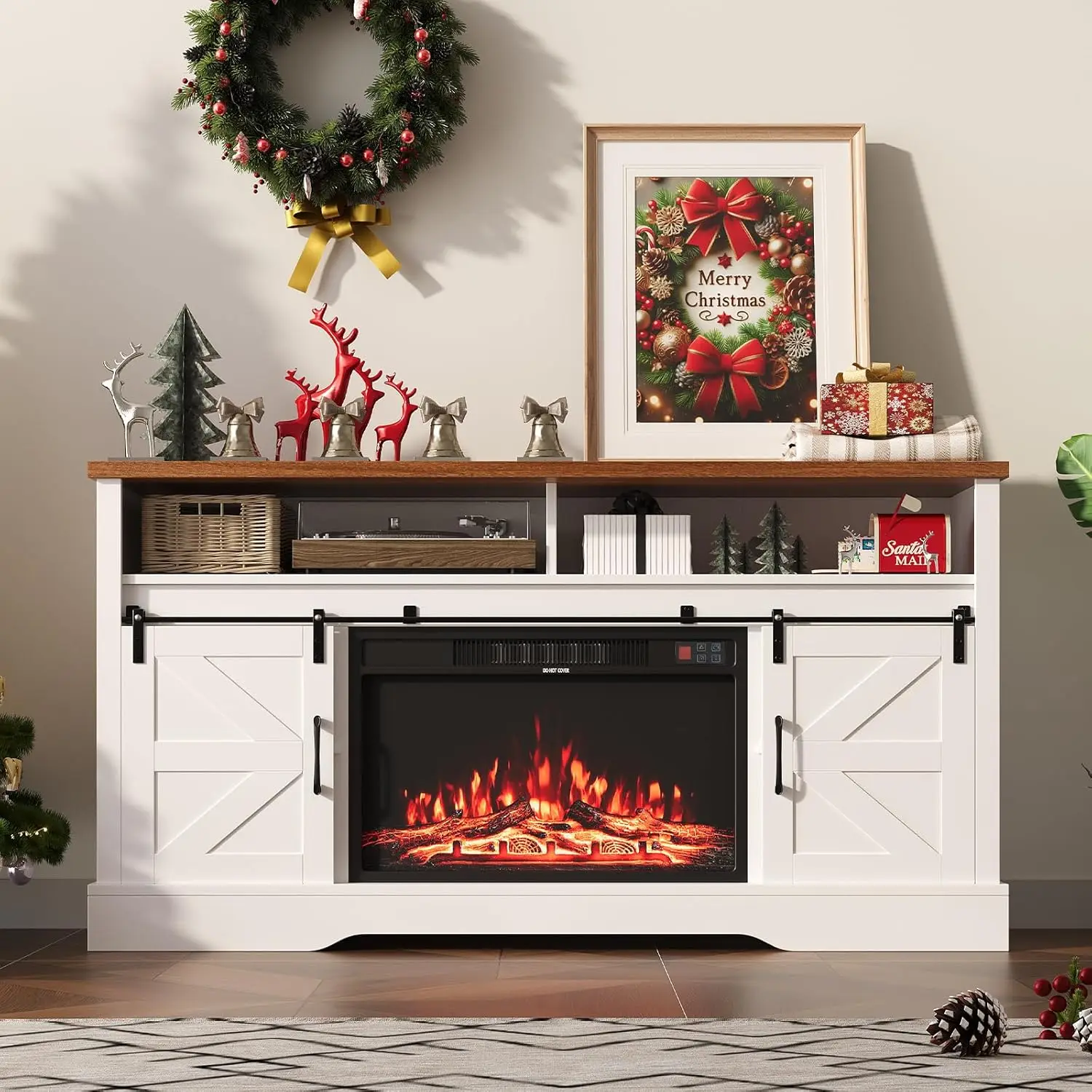 59 Inch Fireplace T…