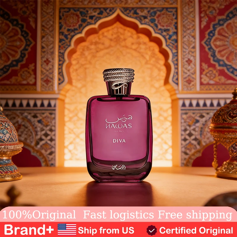 

RASASI Hawas Diva Eau De Parfum 3.4 Fl Oz Hair and Body Spray Birthday Gift Arabian Women Perfume Long Lasting Fragrance Cologne