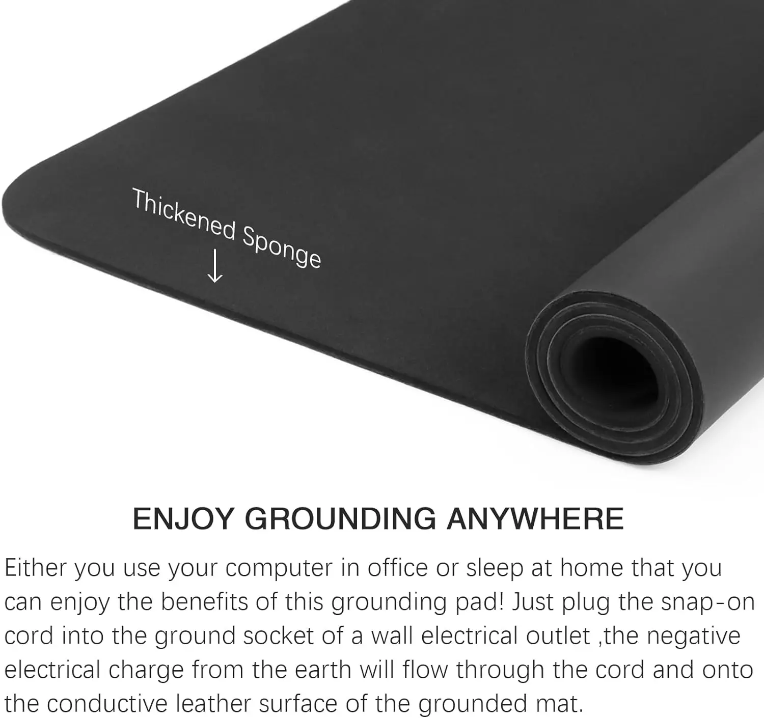 Imagem -03 - Maxsharere-sbr Sponge Mouse Mat Grounding Dormir Mat Tapete de Couro Condutor Desk Mat para Melhor Saudável 80x120cm