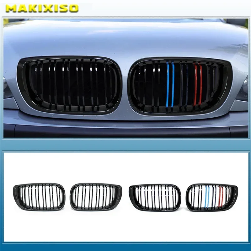 

Для BMW E46 Седан 4 двери 3 серии 2002-2005 320i 325Xi 330Xi Передняя центральная ярко-черная широкая решетка радиатора (ноздри)