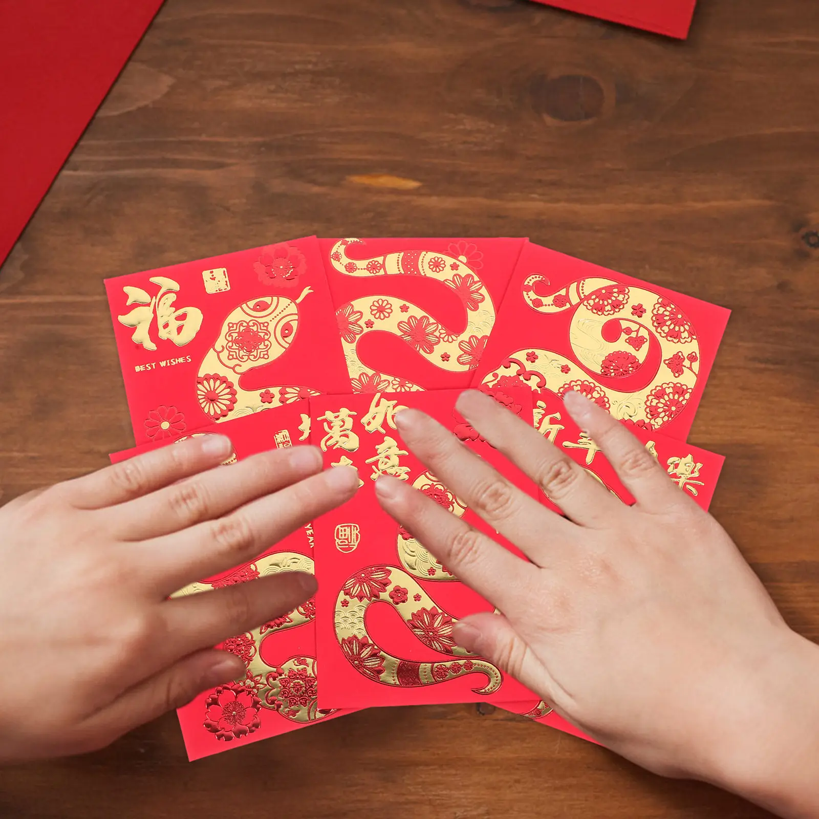 

36 шт. красных конвертов для китайского Нового года, праздничные бумажные мешочки для денег, счастливые конверты на Год Змеи, для праздников, свадеб, дней рождения