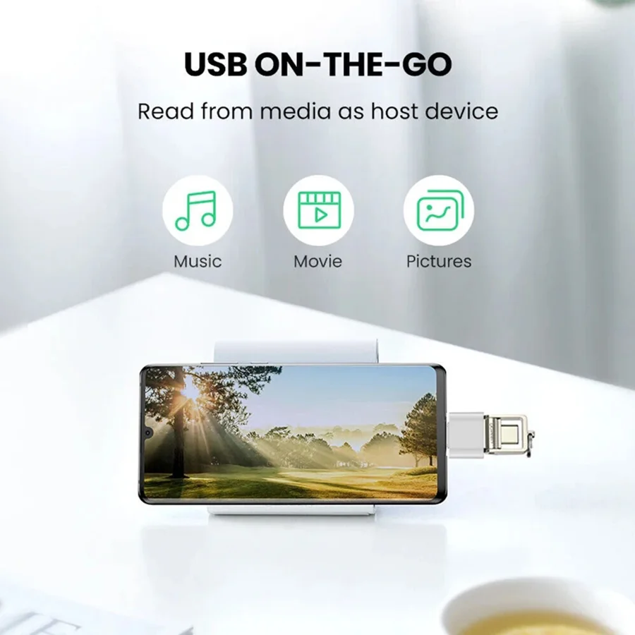 Portable Mini USB Flash Drive Adapter OTG Converter Android USB-C typec Port Converter v8 TPC USB2.0 to Type-C