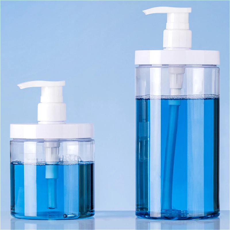 Press Type Sub Bottle, Transparent Lotion Bottle, Bath Gel, Hand Sanitizer, Shampoo, Large Capacity Sub Bottle Storage Bottle