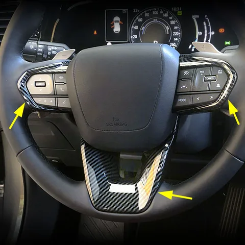 Накладки На Руль Из Углеродного Волокна Для Lexus NX RX LX TX GX RZ LM 250 300 350 350h 400h 450 500 – Стильный Аксессуар
