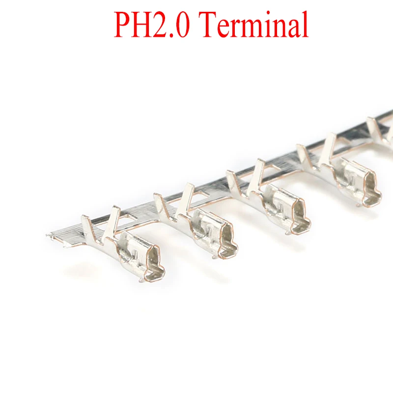 100PCS PH2.0 Pitch 2.0MM Terminal Wire Cable For RC Lipo Battery Charger Housing Case 2.0MM Pitch Female Male Connector