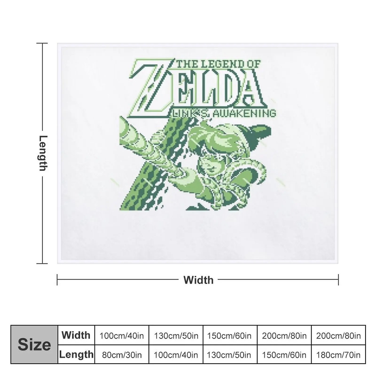 Links Awakening Throw Blanket Furry Comforter Blankets