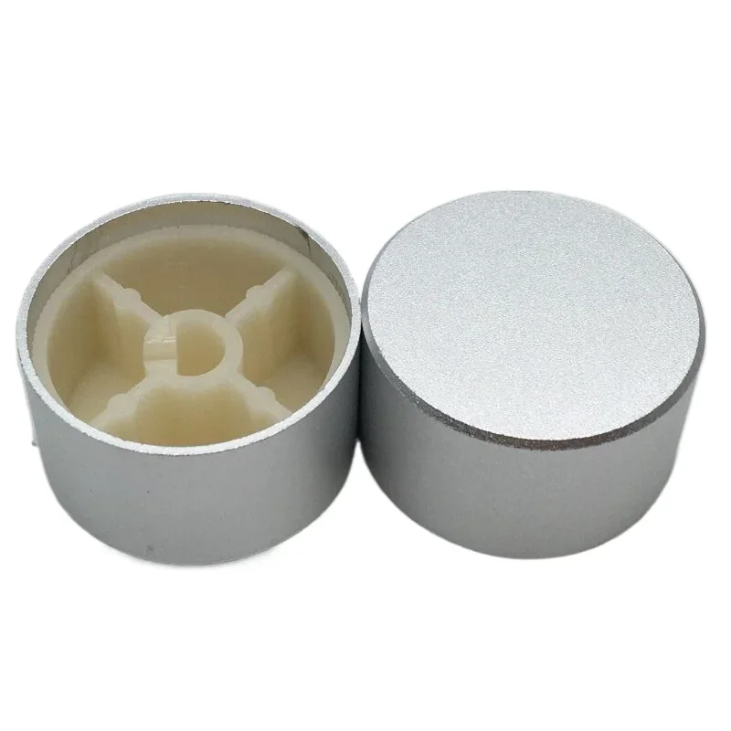 1pcs Aluminum Alloy Potentiometer Control Volume Audio Switch Knob Cap for 6mm D-axis / Flower 30x17mm(D*H)
