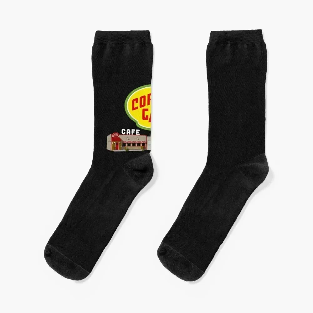 

Corner-Gas-Logo-and-Station-Womens Classic T-Shirt Socks essential retro Hiking boots gift Boy Child Socks Women's