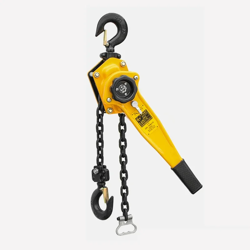 0.75T 1T Manual Manganese Steel Hook Small Hand Chain Lever Hoist Manual Traction Hoisting Tool
