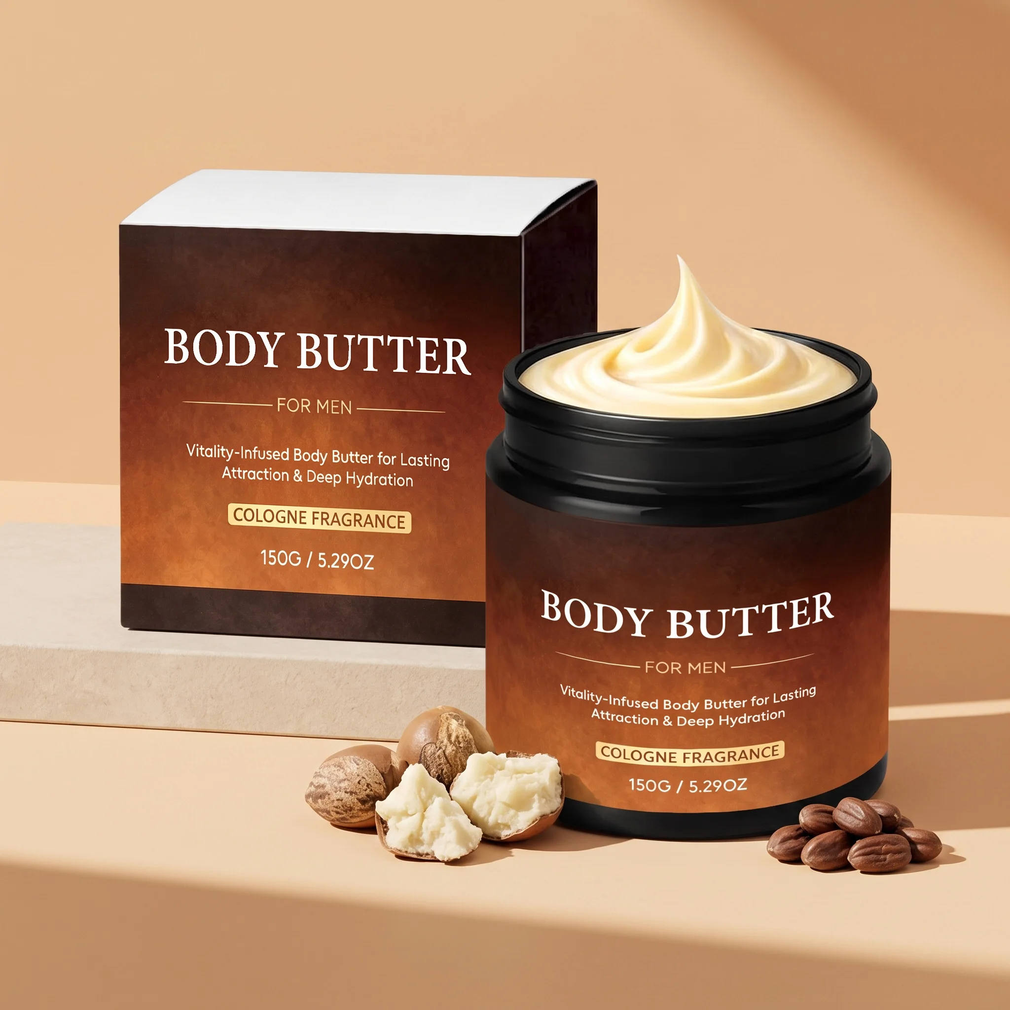 Men Pheromone Body Butter Cologne Scented Long-Lasting Hydration Enhance Male Confidence Charm Fragrance Body Skin Care Cream