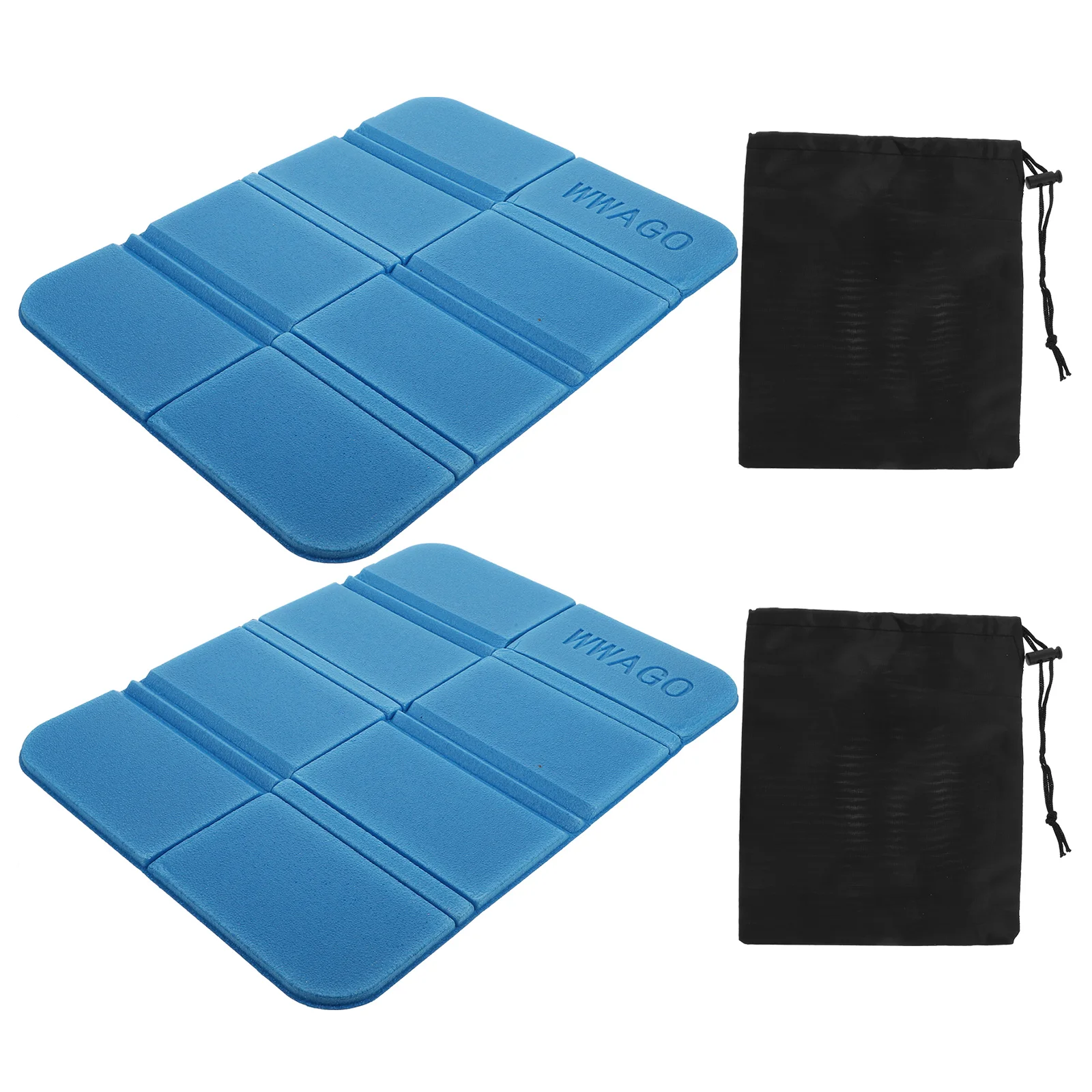 2 Pcs Outdoor Camping Beach Portable Foldable Cushion Waterproof XPE Picnic Mat Honeycomb Travel Campingseat