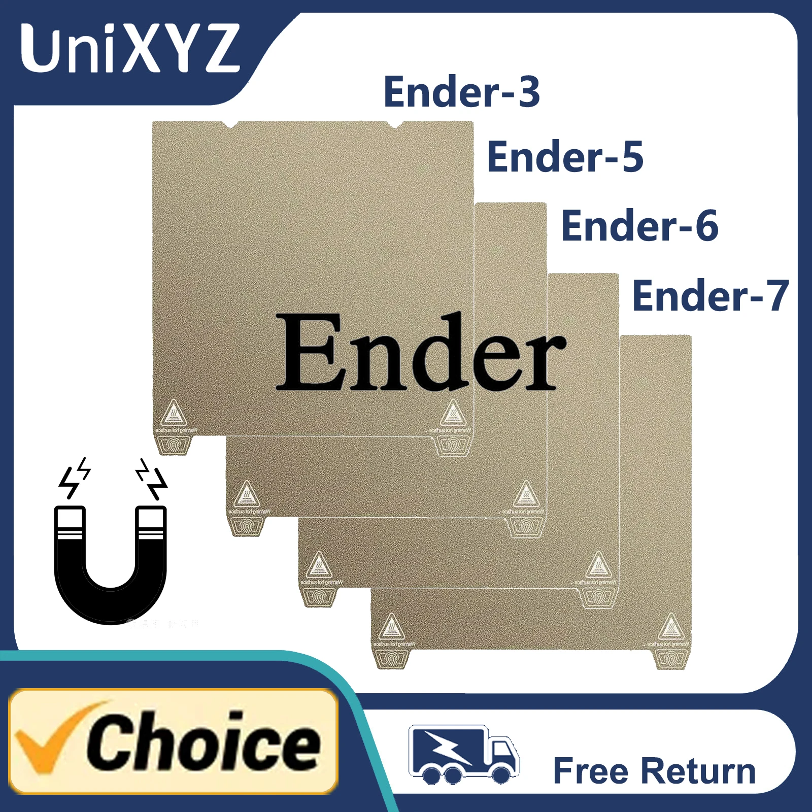 Ulepszona dwustronna płyta konstrukcyjna PEI do Ender-3 S1 V3 Max Pro Neo Plus Ender-5 Ender-6 Ender-7 Magnetyczna podgrzewana blacha stalowa
