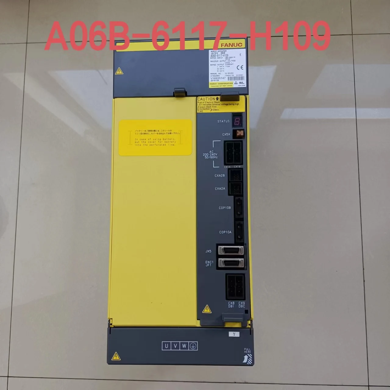 

A06B-6117-H109 FANUC servo driver, the second-hand test is intact，Provide testing videos before shipment.