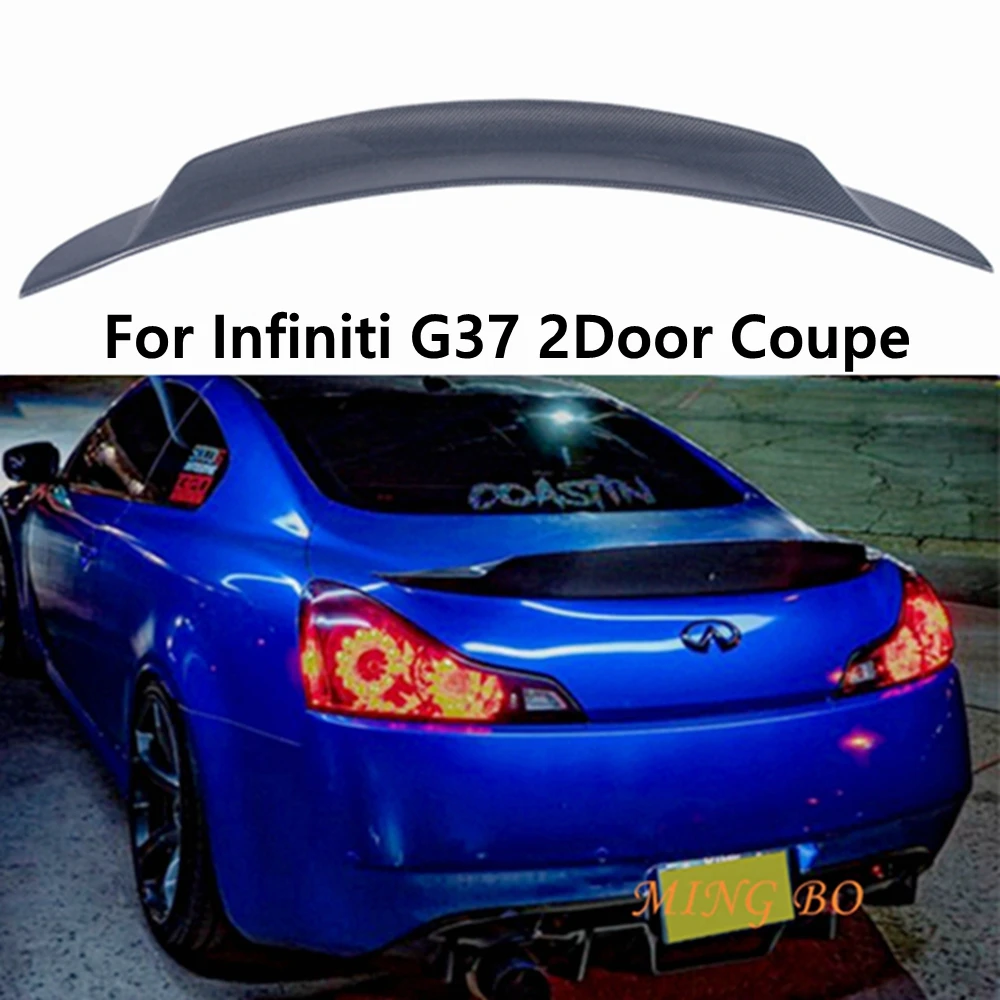 For Infiniti G Series G37 coupe 2-Door 2007 2008 2009 2020 2021 2011 2012  2013 Carbon fiber / FRP Rear Spoiler Trunk wing