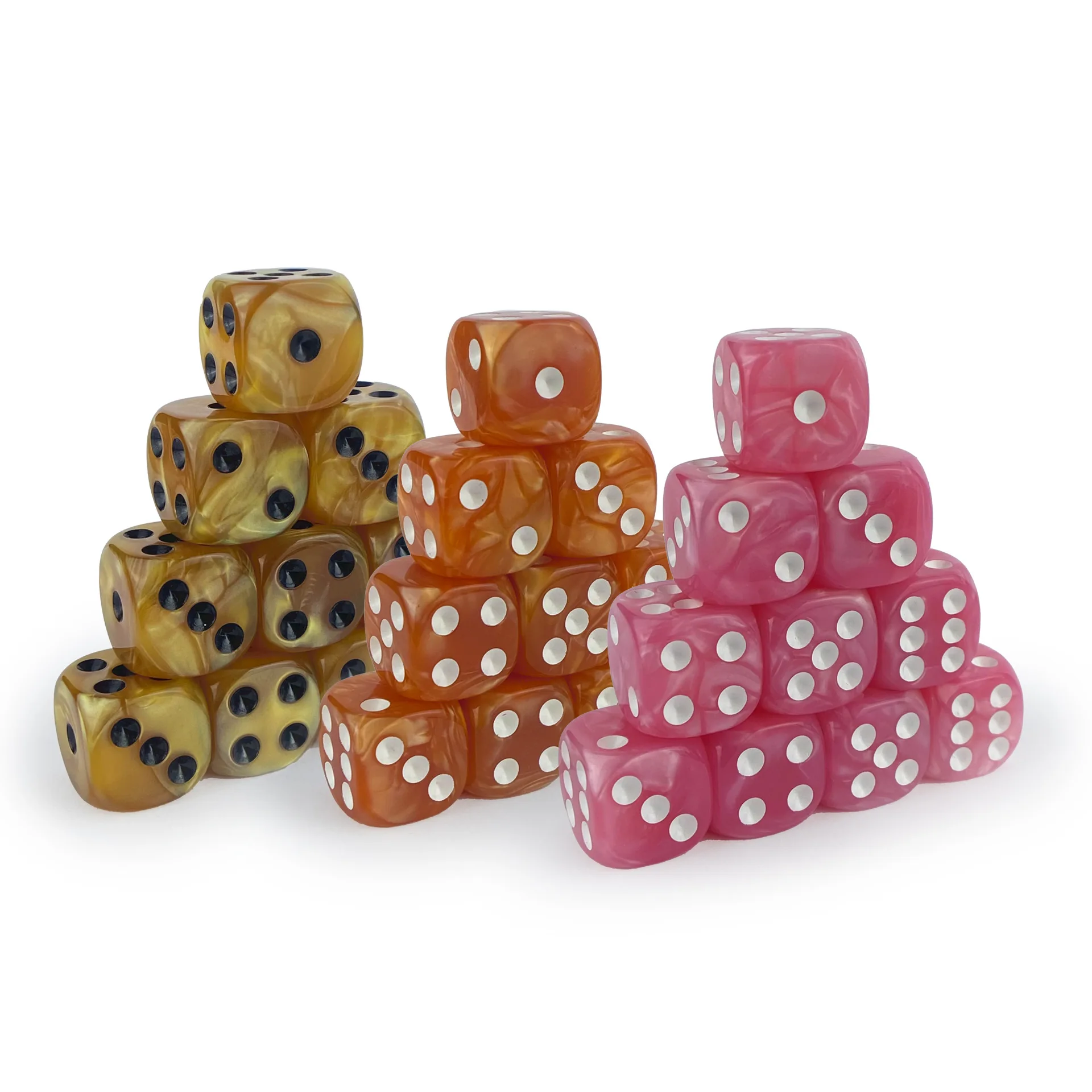 10PCS Dice 6 Faces Dice Numbers Cubes for Dnd Set 16mm Dice Sets STZ03
