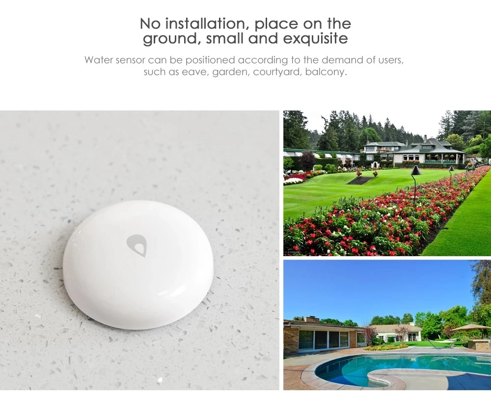 Aqara IP67 Water Immersing Sensor Zigbee Flood Water Leak Detector Alarm Security Soaking Sensor Work With Mi Home Homekit APP