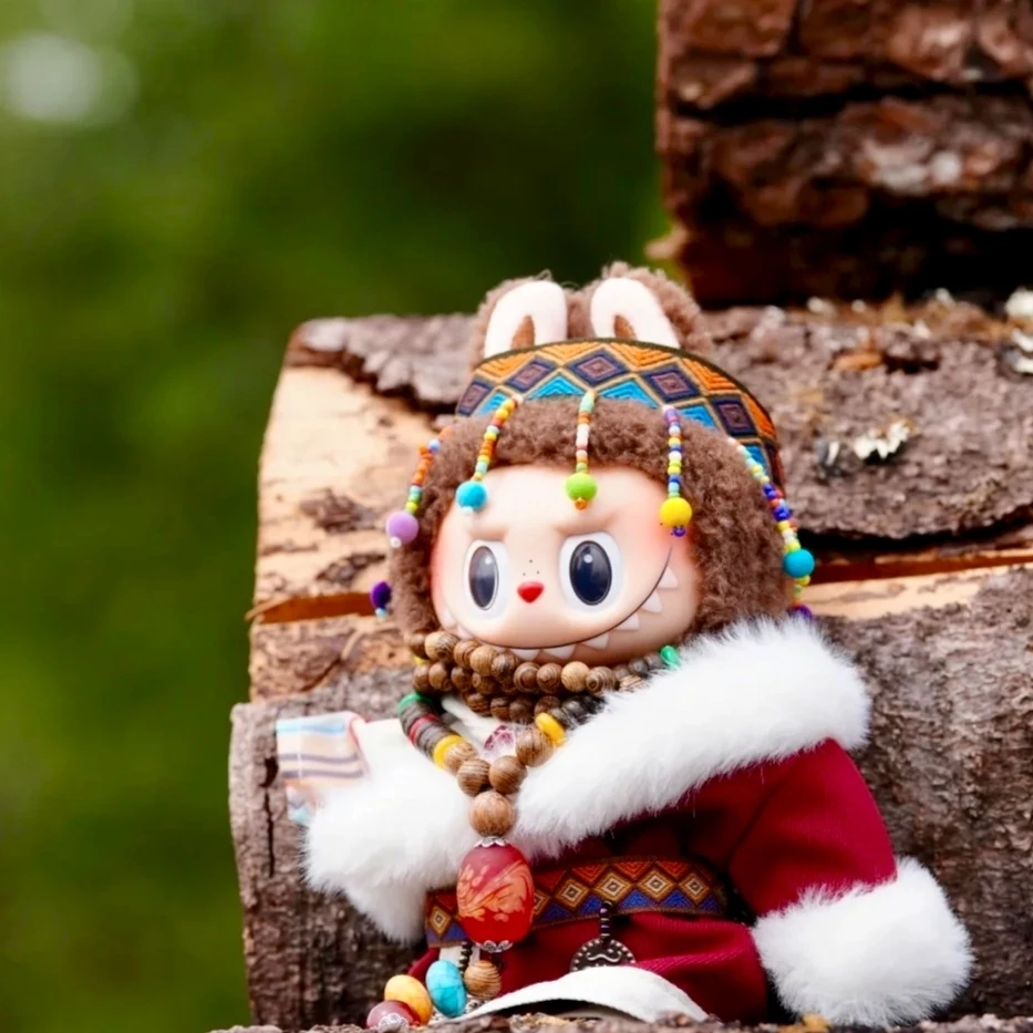 Para Labubu, conjunto de ropa de bebé de estilo tibetano, uno, dos o tres generaciones, puede usar ropa de bebé, caja ciega de vinilo, ropa colgante