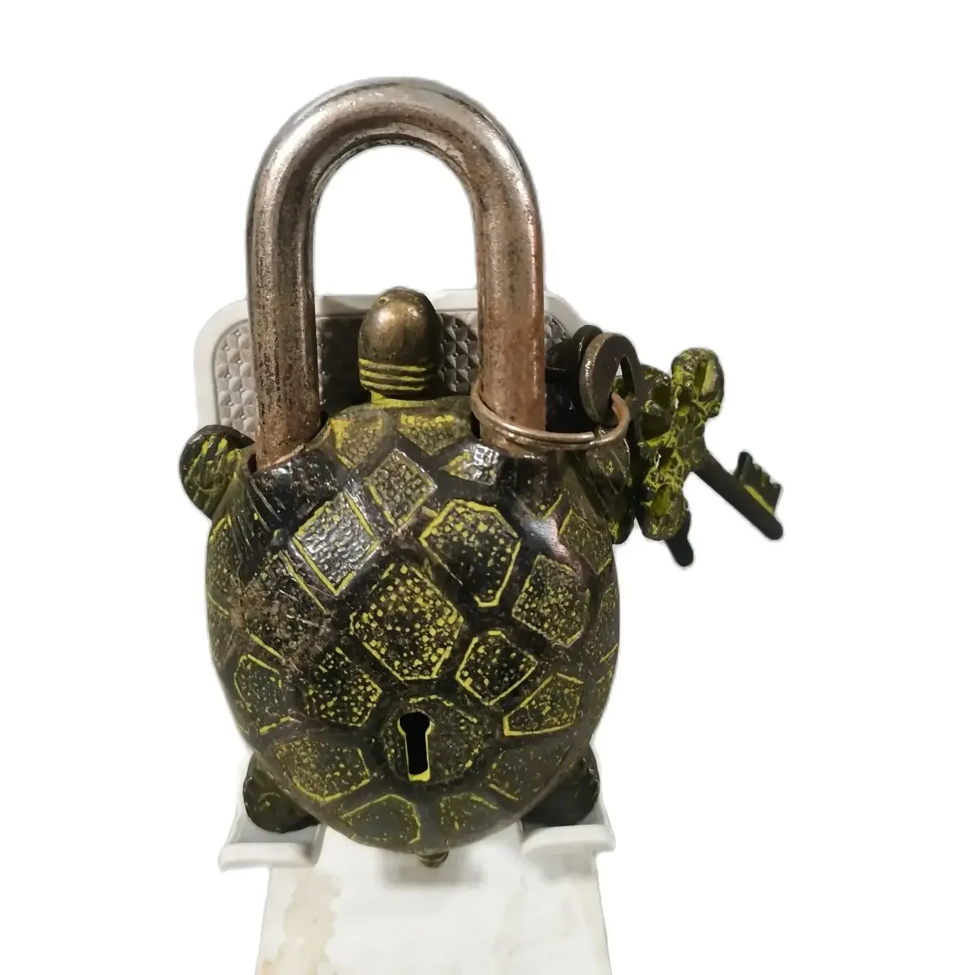 Relief Turtle Nepalese Handmade Bronze Retro Gate Lock