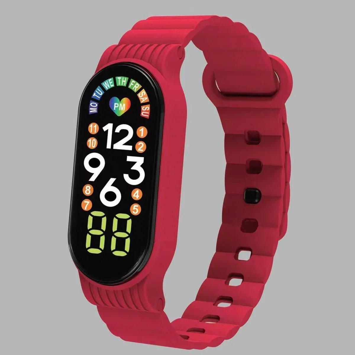 Reloj electrónico Digital deportivo para niños, pantalla táctil a Color, resistente al agua, LED