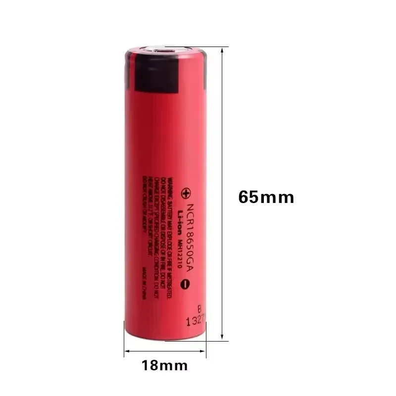 フラットトップ充電式バッテリー,nCR,18650ga,3.7v,3500mah,新品