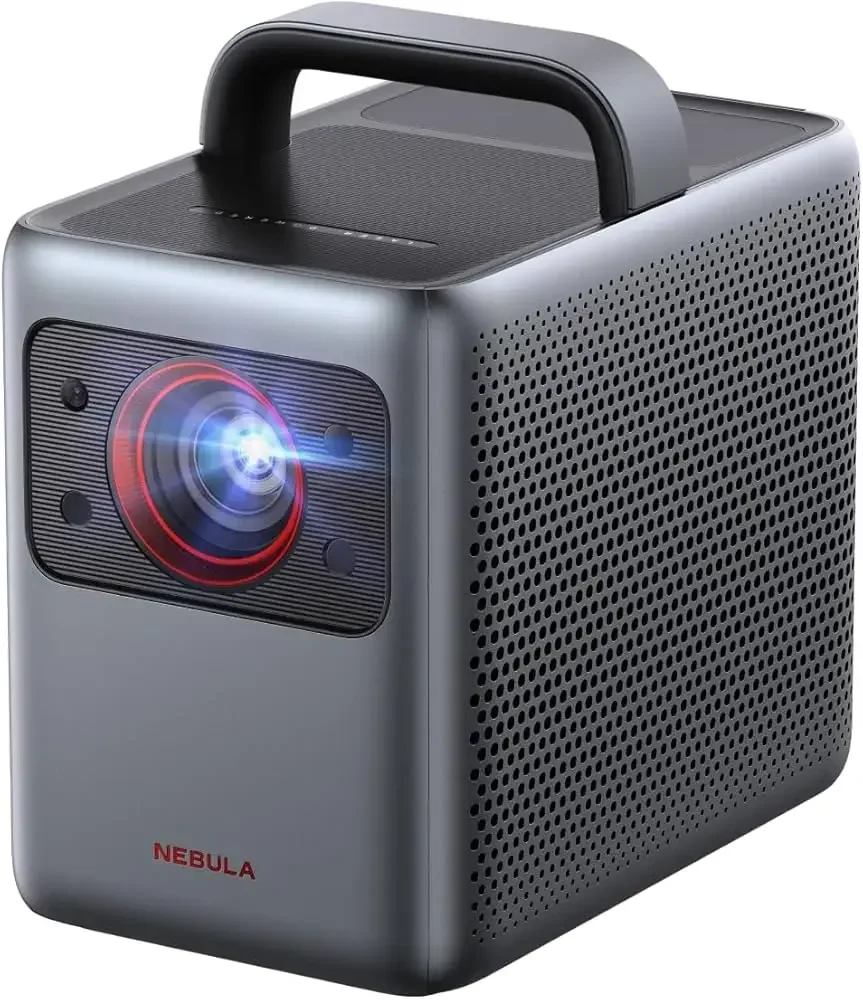 NEBULA by Anker Cosmos Proyector láser 4K (actualizado) - 2200 lúmenes ANSI, Android TV 10.0 con dongle