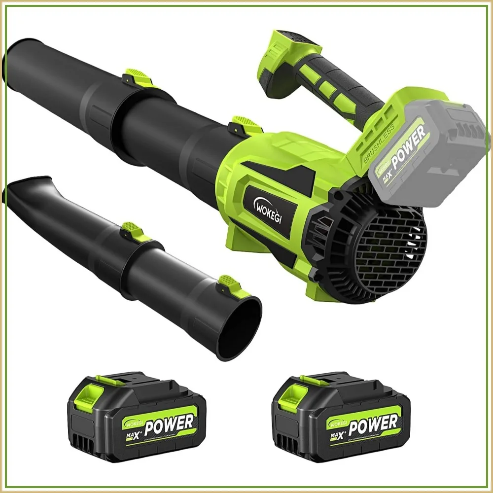 580CFM Cordless Leaf Blower with Dual Batteries