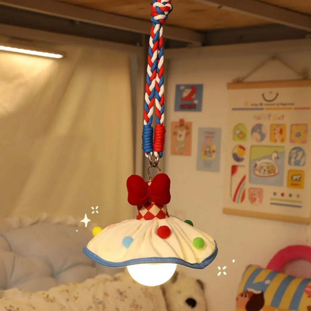 Rechargeable Bulb Hanging Night Light Adjustable USB Rechargeable/Plug in LED Ambiance Lamp 3 Modes Light Cover Bedside Lamp