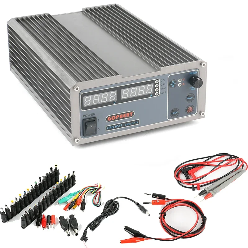 CPS-6517 Precision Digital Adjustable DC Power Supply MCU PFC Compact Laboratory Switching Power Supply 65V 17A 220V