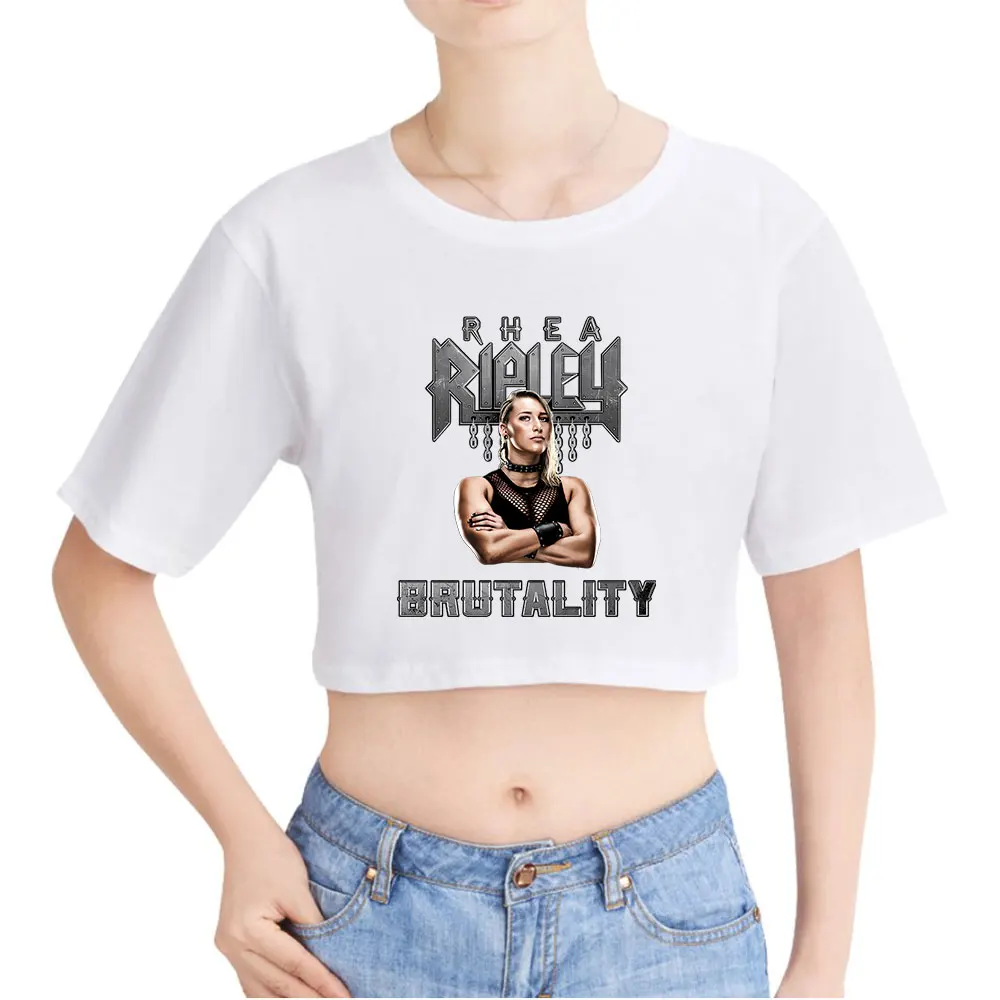 レア・リプリー ヴィンテージ 90年代 クロップトップ おへそ出し 面白いTシャツ オーバーサイズ Oネック トップス Tシャツ トップス レディース