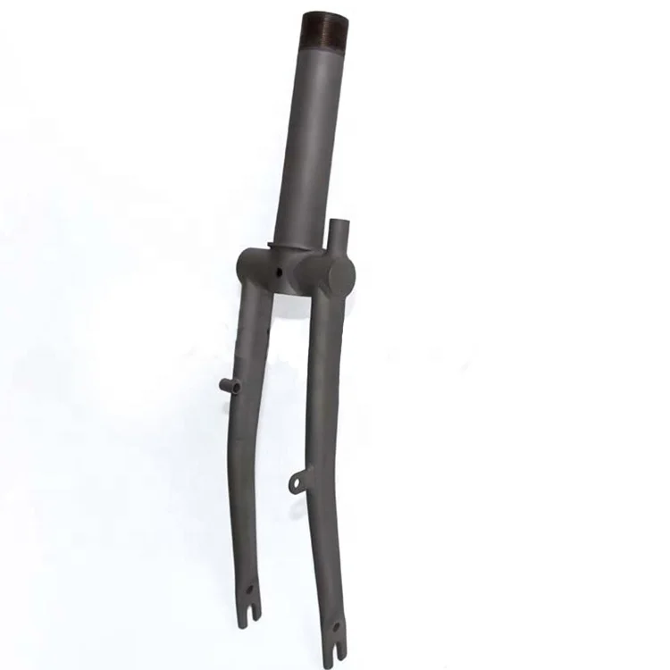 Sand blast bike parts of titanium folding bike fork