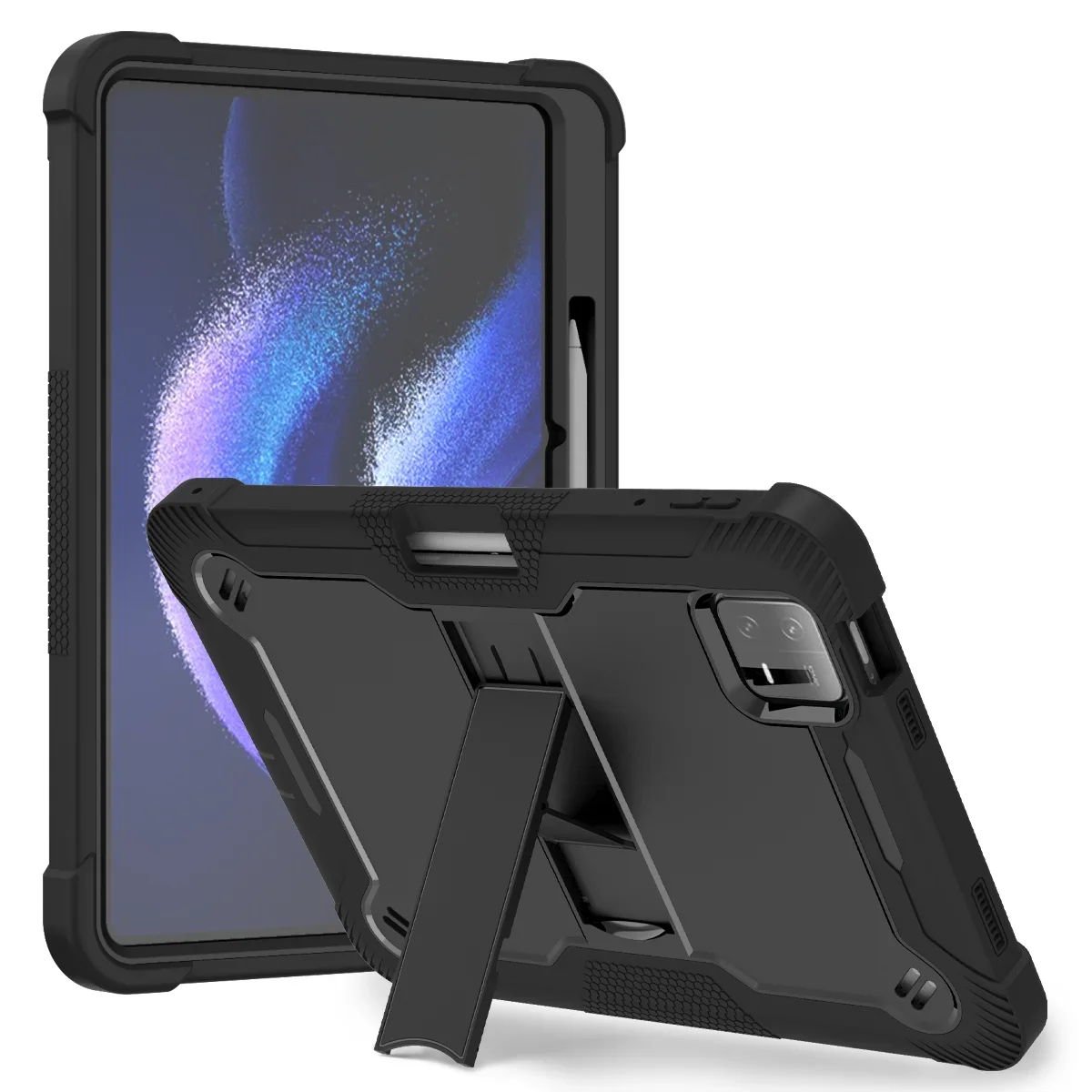 Protective shockproof PC+Silicone Cover Kickstand Case for Xiaomi Pad 6/Pad 6 Pro 11” tablet Cover with Pencil Holder чехол