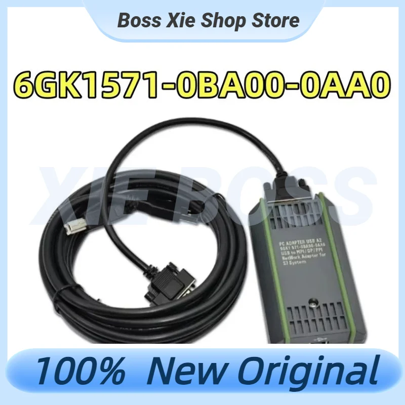 100% novo original 6gk1571-0ba00-0aa0 compatível com cabo de download de programação plc s7200 s7300 400