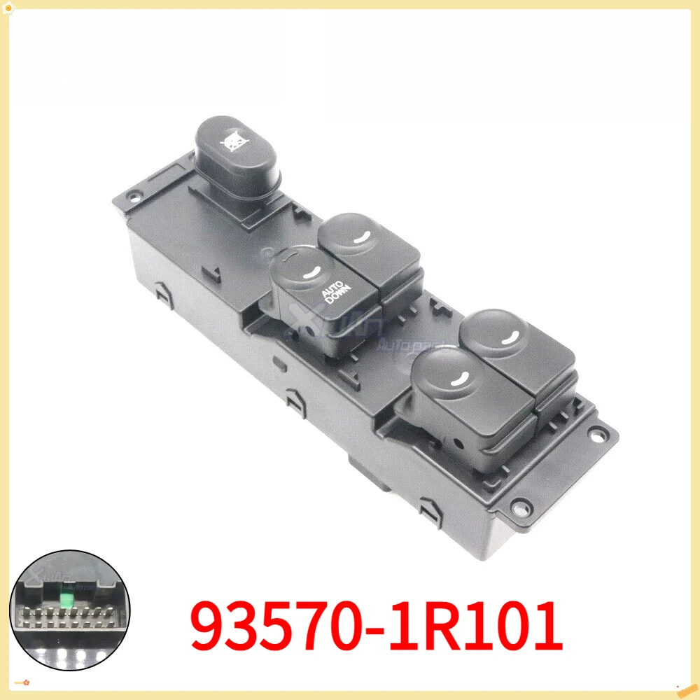 NEW For Hyundai Accent Solaris 2011-17 Car 93570-1R101 Front Left Driver Side Electric Power Master Window Control Switch Button