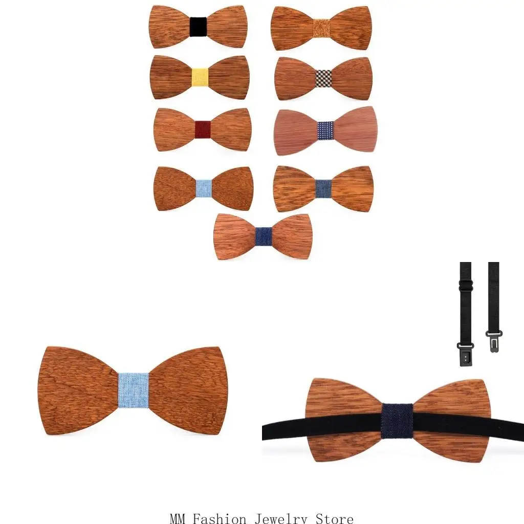 

Простой мужской костюм, деревянный галстук-бабочка для жениха, свадебная официальная одежда, деловой галстук-бабочка D0UB