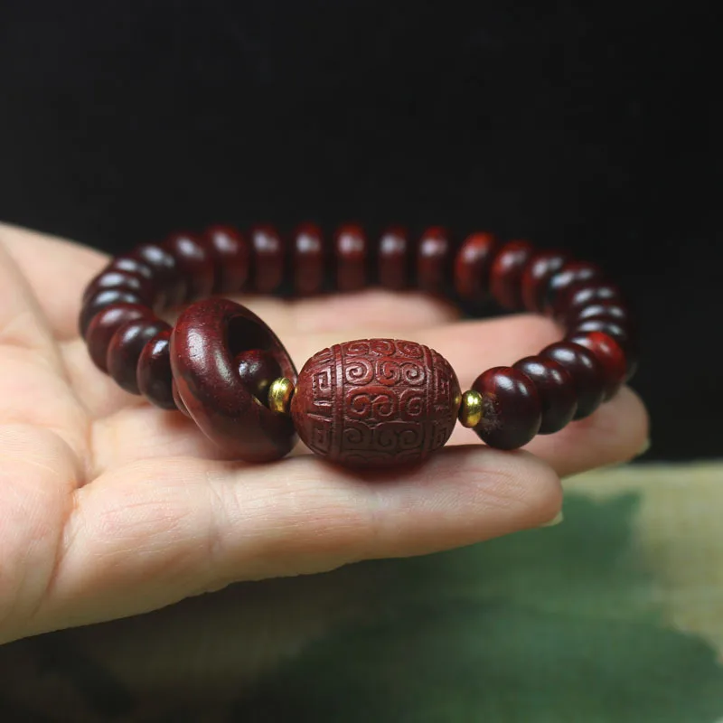 

Men's and Women's Wooden Bracelets, Sandalwood Buddhist Beads, Fashionable Lucky Accessories, Gifts