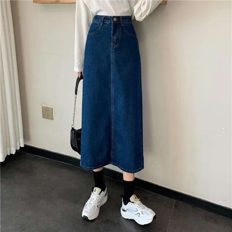 Cheap wholesale 2021 spring summer new fashion casual sexy women Skirt woman female OL mid length skirt  jean skirts Vy6125