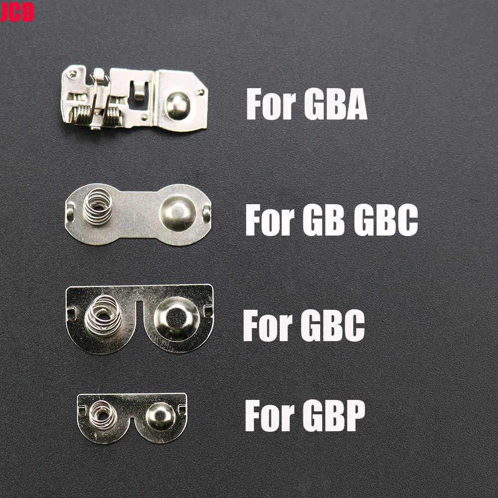 JCD 1Pcs  For GBA GBC GB GBP Battery Terminals Spring Contacts For Game Boy Advance Game Machine Battery Metal Contacts