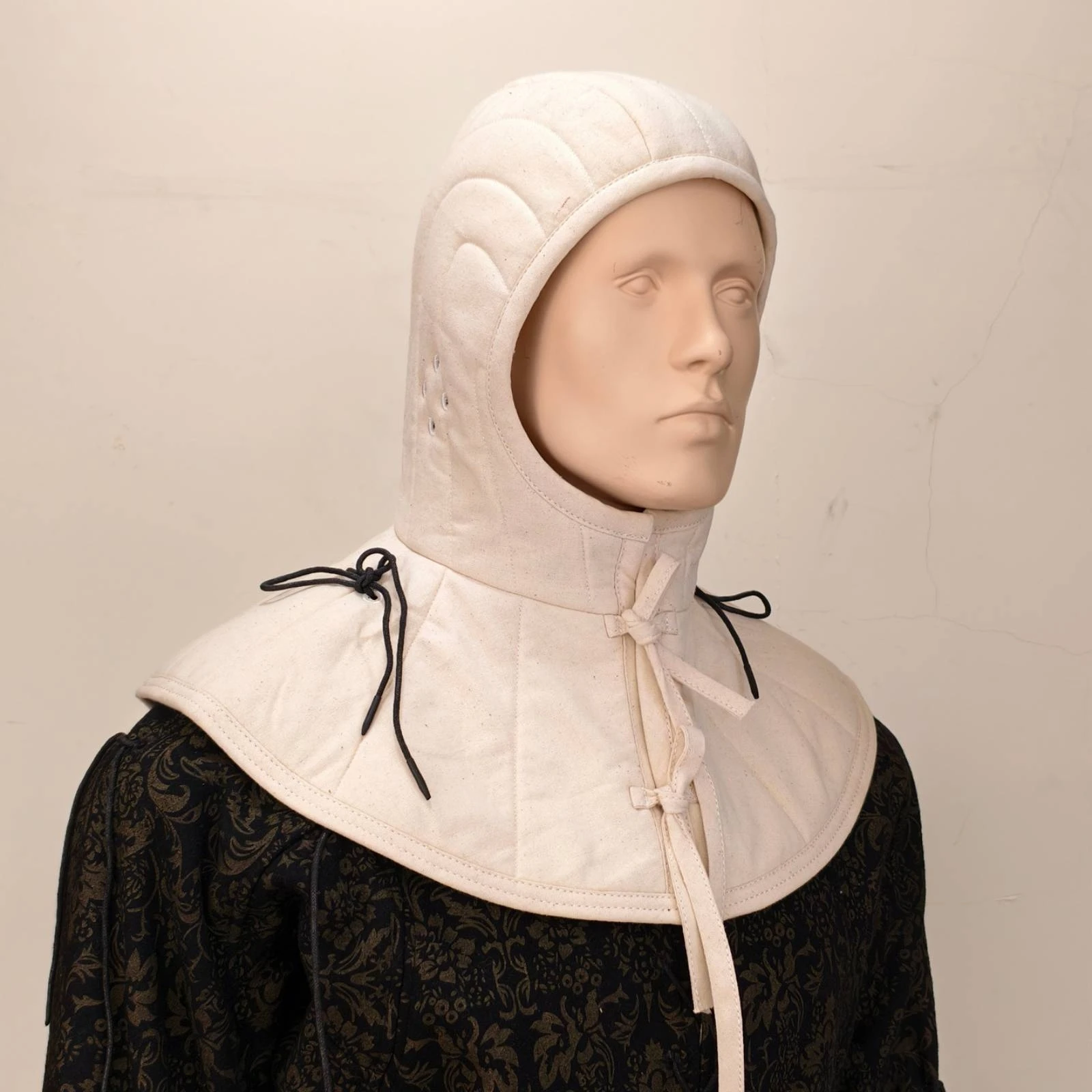 Arming Coif Breathable Linen Material Medieval Helmet Liner Quilted Gambeson Hood Historically Precise Design Historical Costume